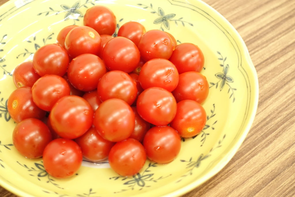 真っ赤で見るからにおいしそうなプチトマト